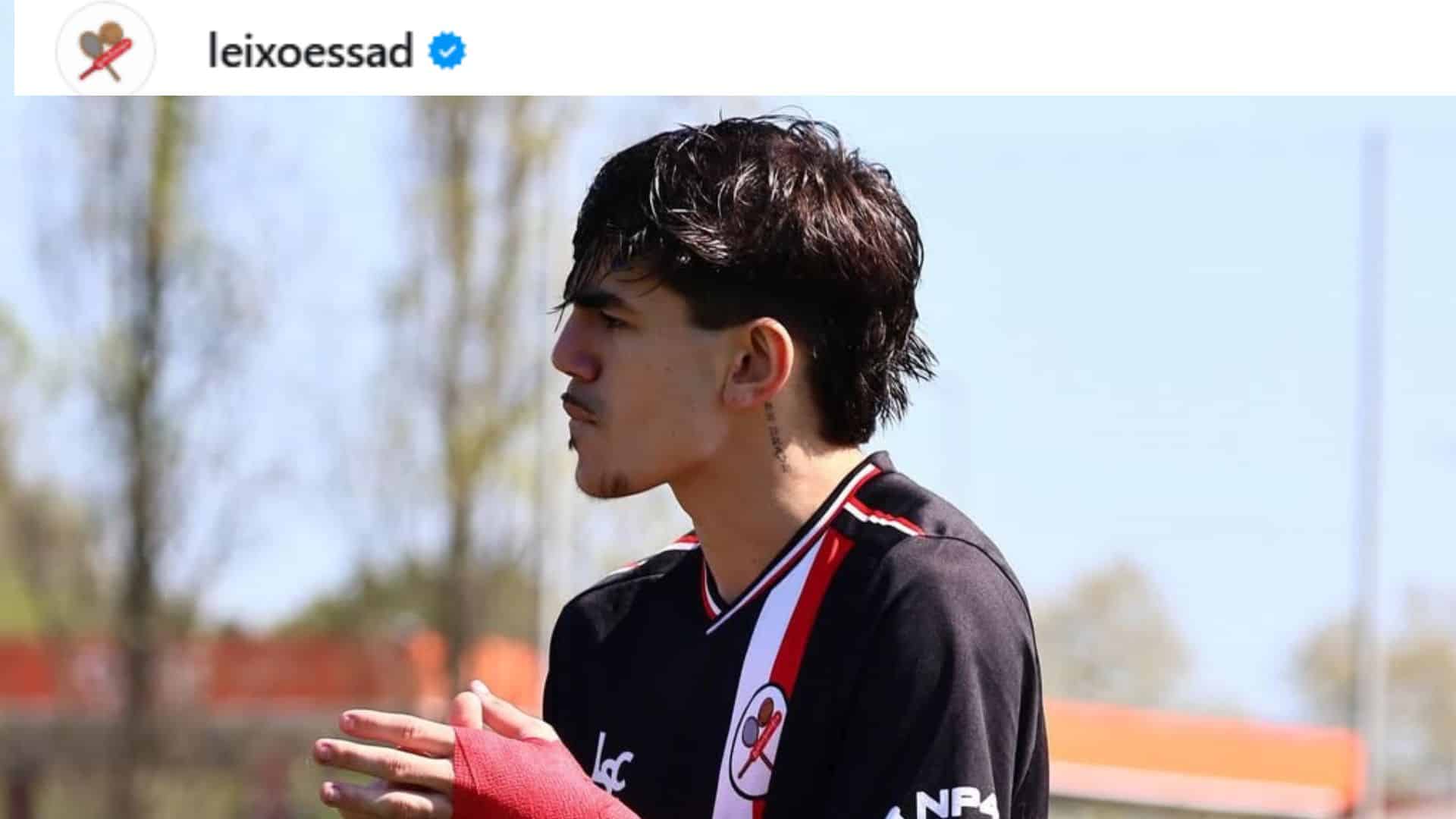 Antônio Neto em ação pelo Leixões