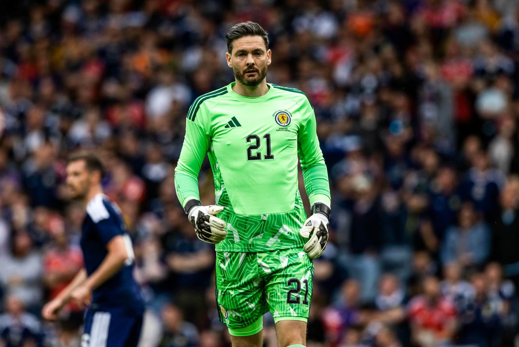 Craig Gordon, da Escócia, é o jogador mais velho da Copa, com 43 anos