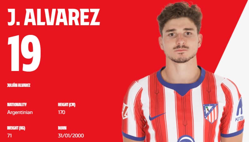 Julián Álvarez no Atletico
